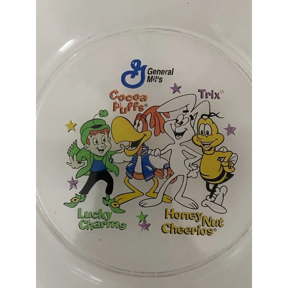 General Mills Cereal Squad Clear Cereal Bowl Good Morning Vintage Rare Good Cond